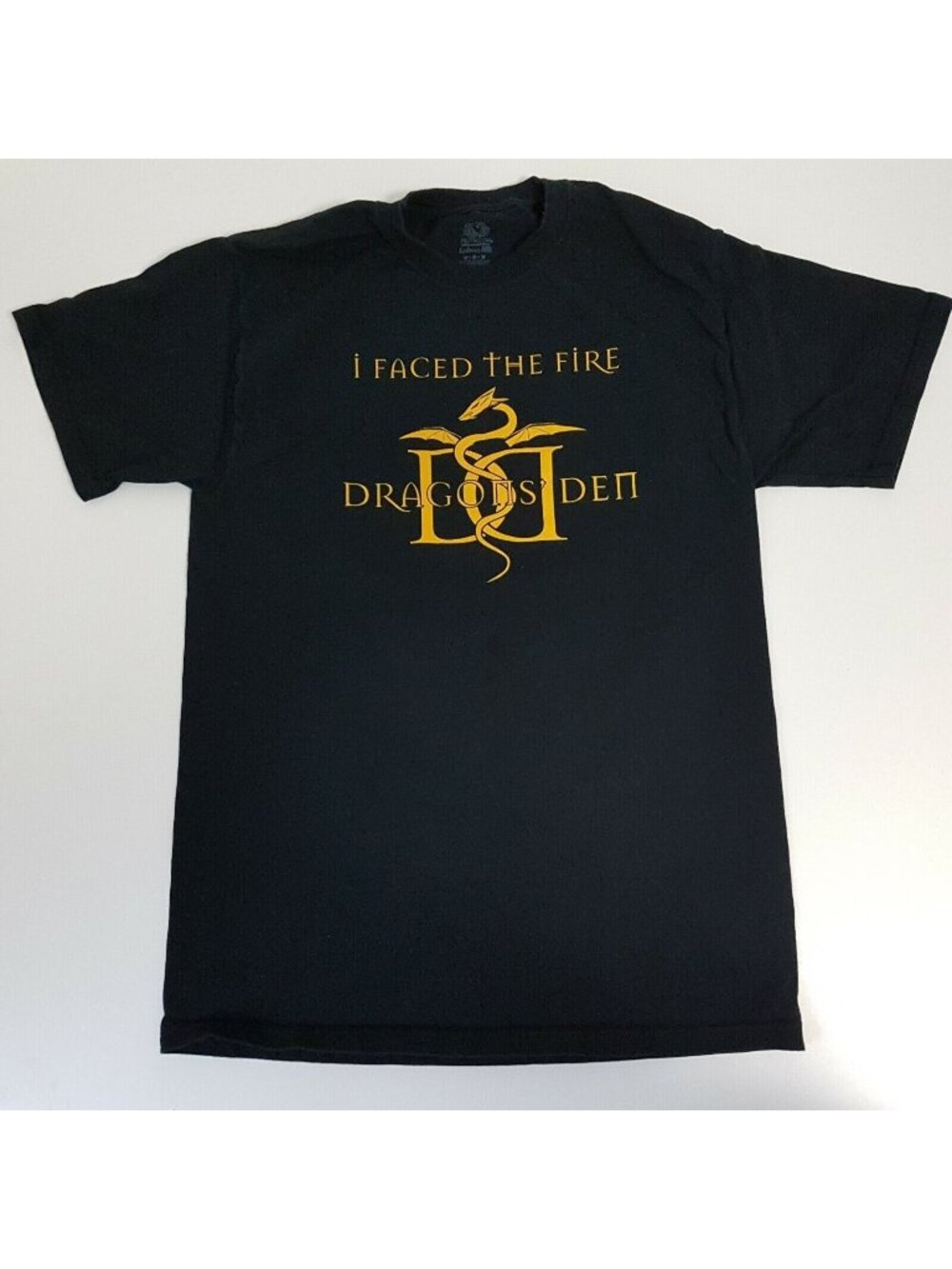 Dragons’ Den CBC Canada TV Show I Faced the Fire Promo T-Shirt Men’s M Black